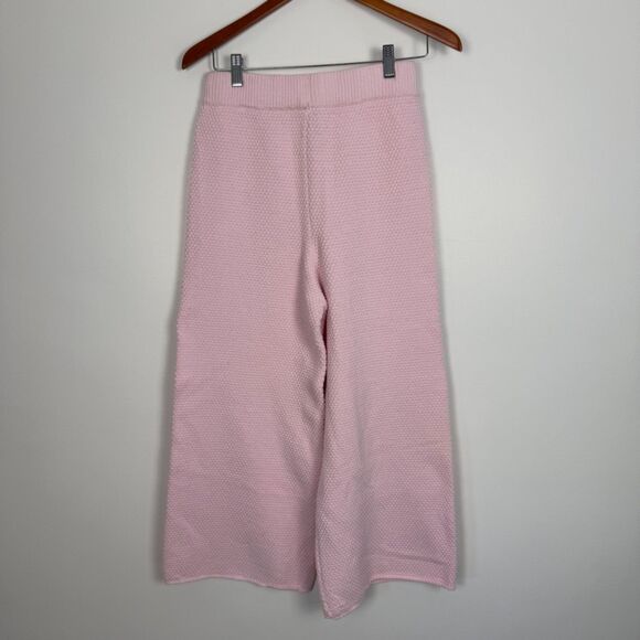 Sincerely Jules Bouclé Knit Wide-Leg Sweater Lounge Pants | Cropped, Textured - Picture 2 of 6